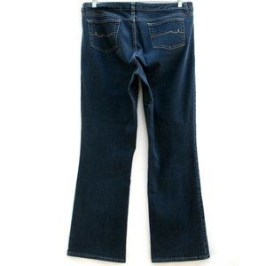 St Johns Bay Bootcut High Rise 35 x 31 Stretch Jeans Dark Wash Sz 14 (tag)